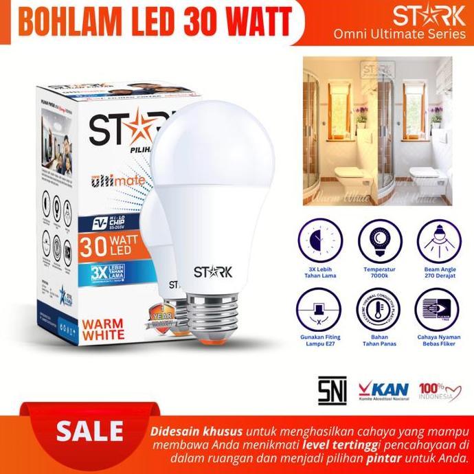 Bohlam Led Bulb 30 Watt Stark Omni Ultimate Series Lampu Led 30 Watt Cahaya Kuning Hemat Energi Lamp