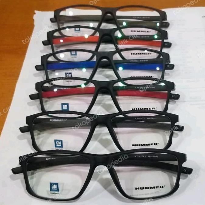 frame kacamata pria hummer original sporty H 722 Col 2 Terlaris