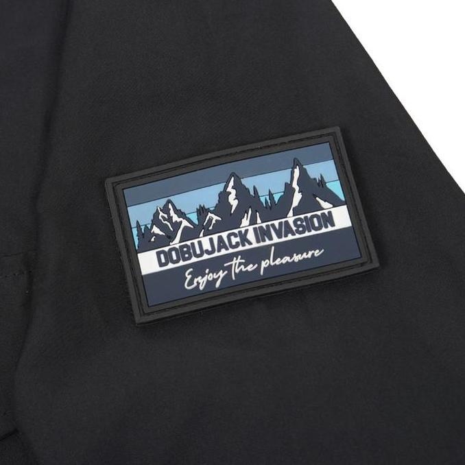 Lazzbuina - Dobujack Pavel Gorpcore Jacket Black Jaket Outdoor Teknis Premium