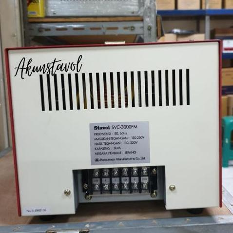 Stavolt Matsunaga JAPAN SVC-3000FM - Stabilizer Listrik 3000watt Terlaris