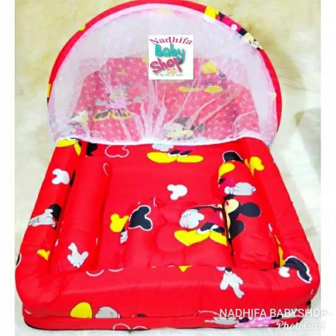 TERBARU Kasur Bayi Karakter/Kasur Kolam Bayi/Kasur Kelambu Motif Doraemon