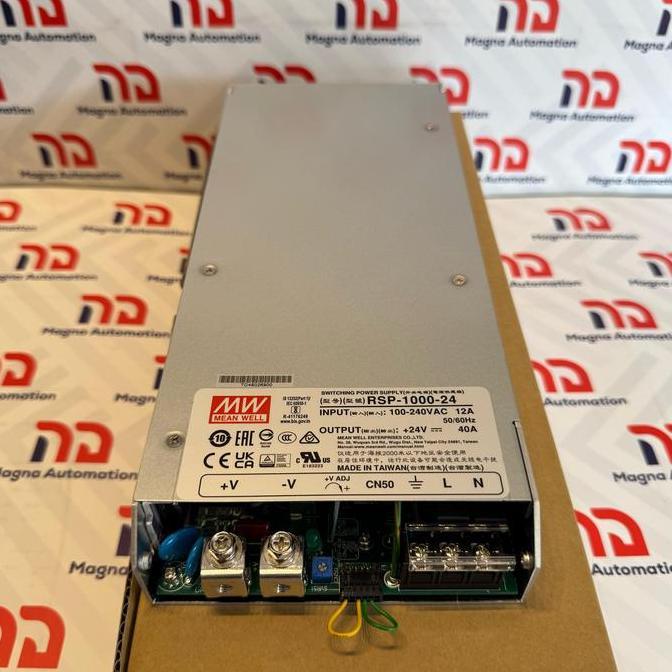 Baru MEAN WELL RSP-1000-24 MEANWELL RSP-1000 PFC 24VDC 1000W PSU magn4 Ayo Beli