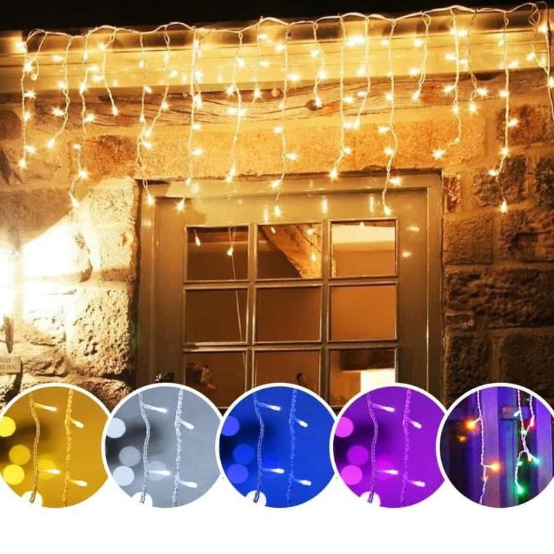 Curtain Lamp / Lampu Tirai 100biji Led Murah Meriah / Lampu Natal / Tumblr Light