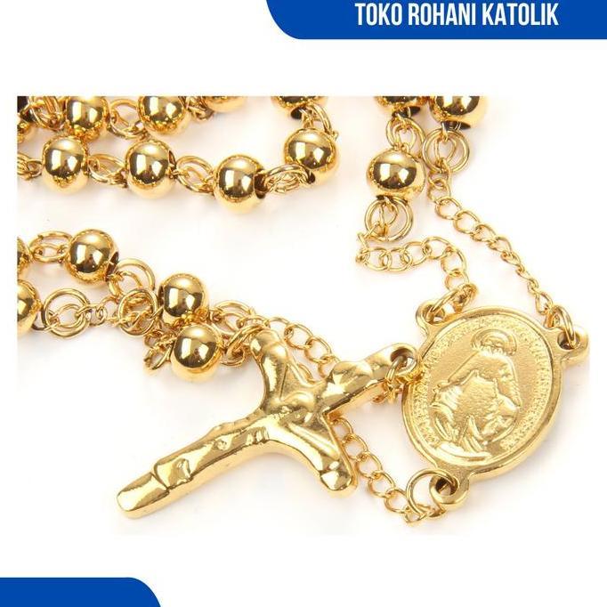 KALUNG ROSARIO EMAS / KALUNG ROSARIO STAINLESS STEEL / ROSARIO MONEL