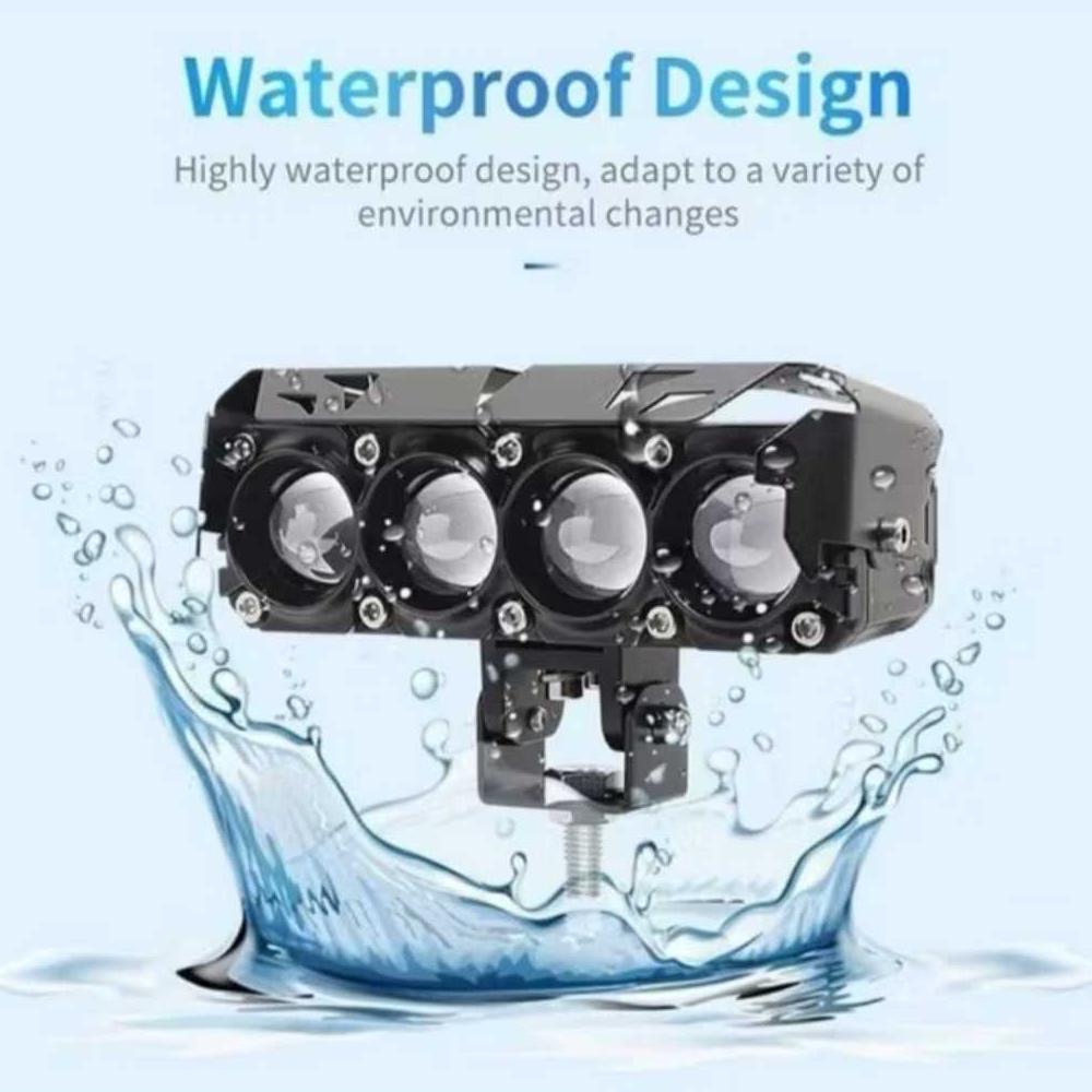 Lampu Sorot LED Bola untuk Mobil dan Sepeda Motor - Cahaya Kuat, Kompatibel dengan Kendaraan Listrik