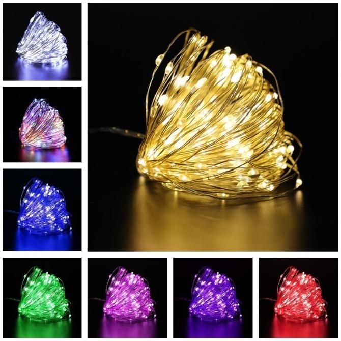 Lampu Natal Tumblr Hias Kawat 10M LED Tembaga Christmas String Light