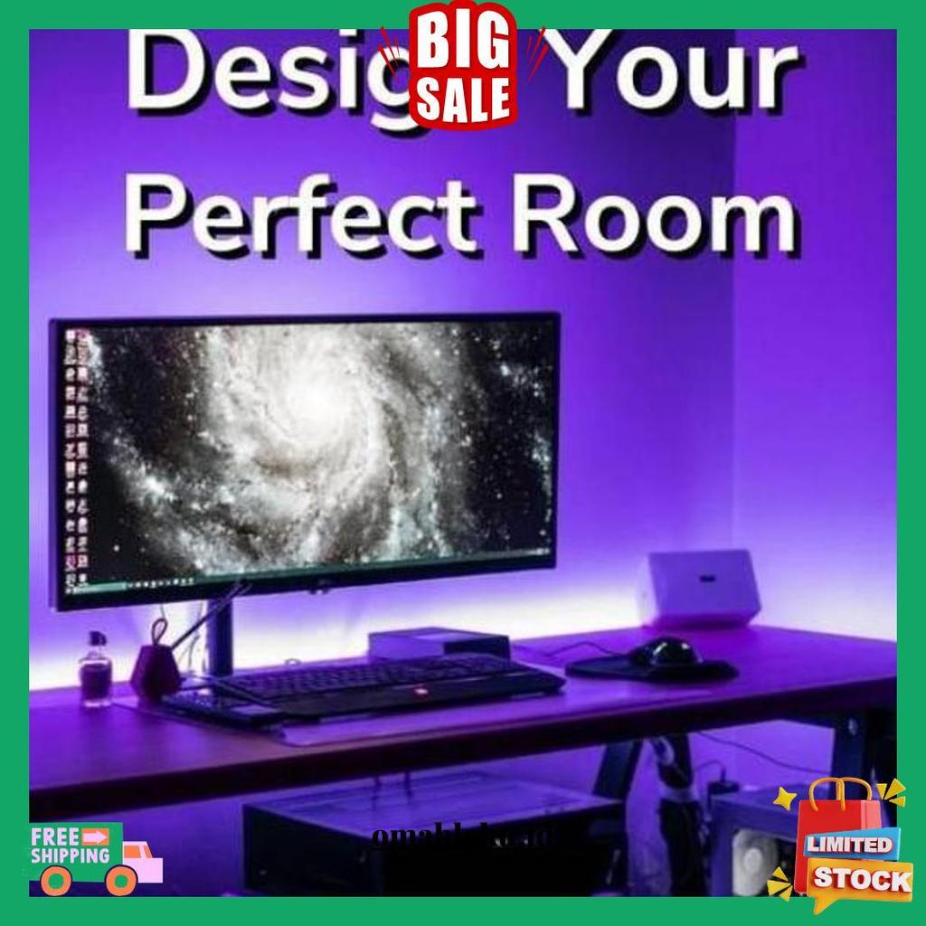 [Waterproof] Lampu Led Strip Rgb 16 Warna Lampu Kamar Neon Tiktok Cod