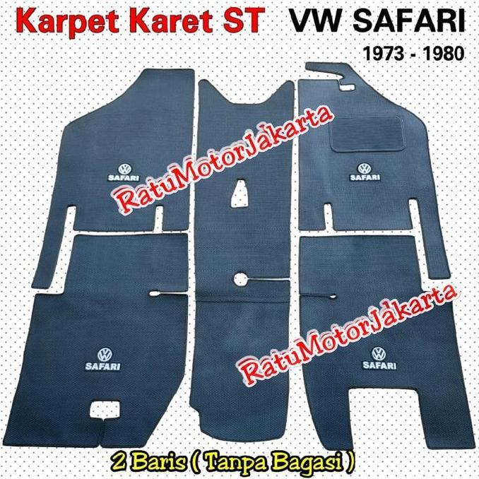 Promo Karpet Karet Tipe ST Volkswagen VW SAFARI Camat 1973 - HITAM Diskon