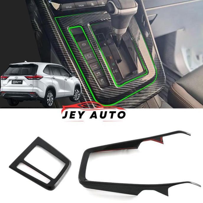 Cover Panel Transmisi Zenix / Panel Shifter Innova Zenix Motif Carbon