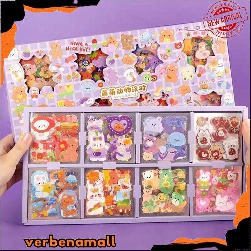 Termurah 200 Lembar Sticker Box Pvc Jumbo Size Stiker