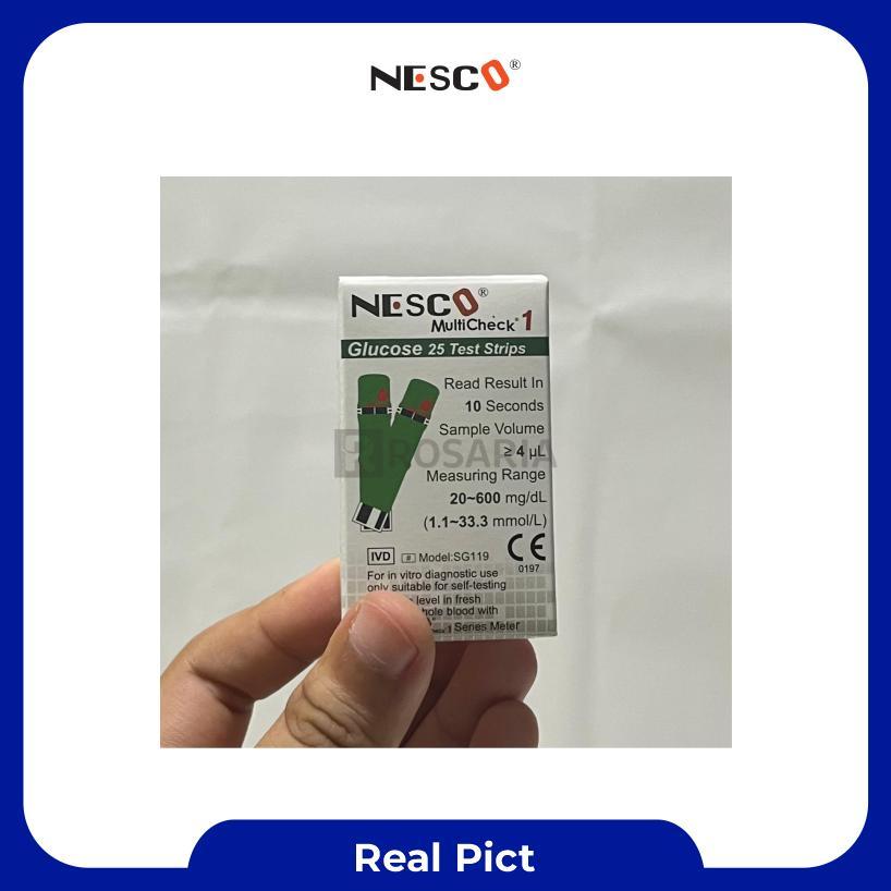 Strip Gula Darah Nesco Stik Gcu Glucose Tes Gula Darah New