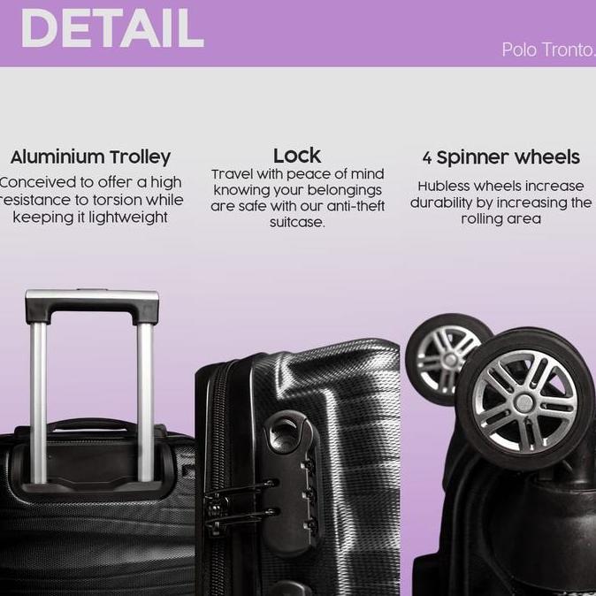 Koper 20 Inch Koper Fiber Pria Wanita Koper Size Kabin Cabin Koper Murah Koper  Kabin