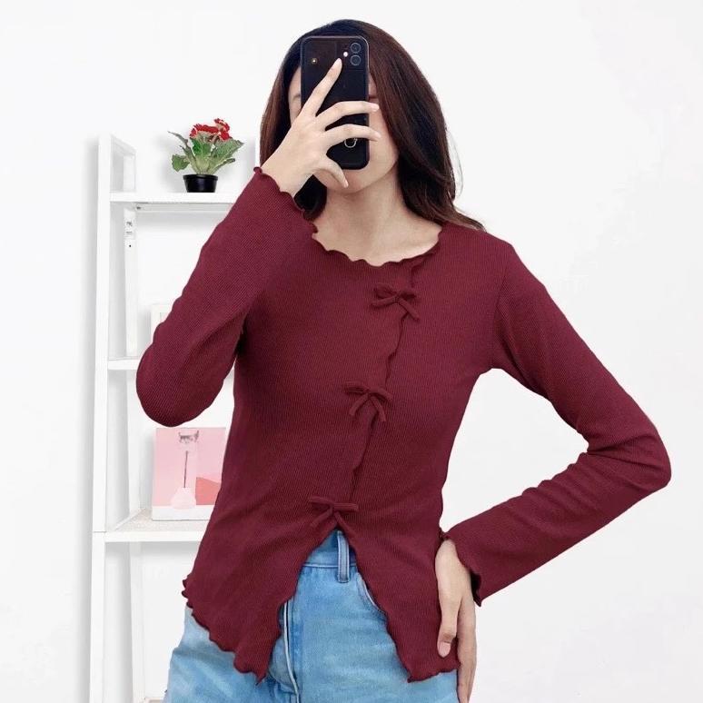 Neta Blouse Knit Top Korean Pita Top