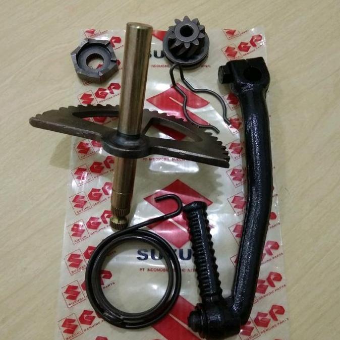 Selahan engkol as kick gigi pinion per kick Suzuki Spin 125 Skywave SkyDrive Hayate set lengkap Moto