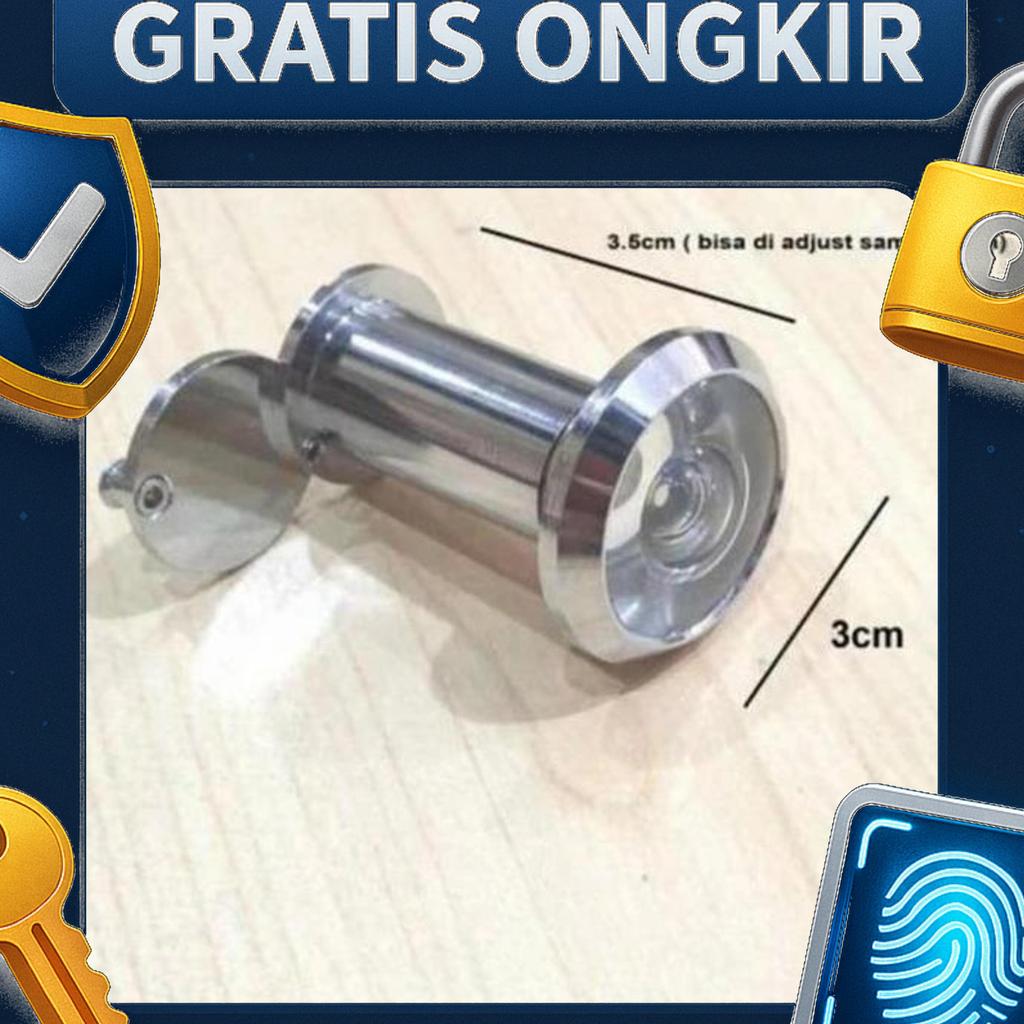 Door View Dekkson Dv 200 Cp/Door Viewer/Lubang Intip Pintu Dekson