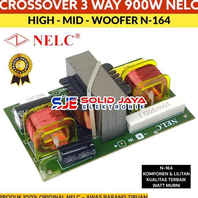 CROSSOVER 3 WAY TWEETER MIDLE WOOFER 900W N164 NELC - CROSOVER NELC TWETER MIDDLE VOCAL WOFER N-164 