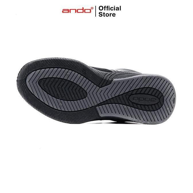 Ando Official Sepatu Sneakers Adrina V Remaja - Hitam/Hitam