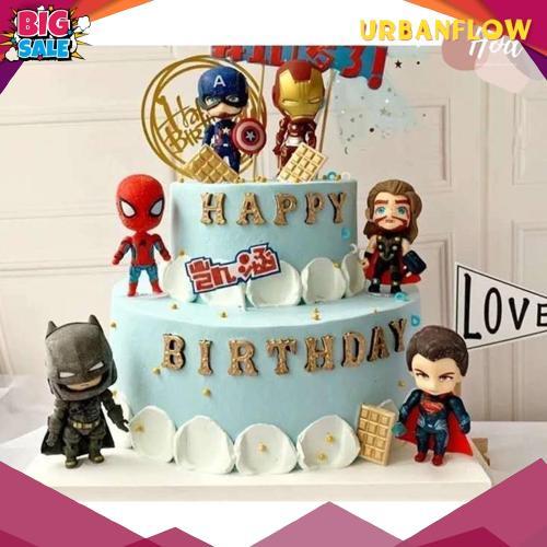 Diskon Topper Superhero Avengers Dc Marvell Set Hiasan Kue Super Hero Ironman Superman Batman Captai
