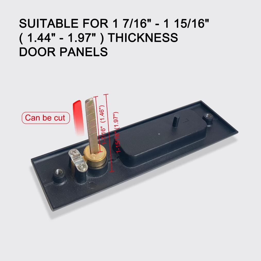 Anti Karat Paduan Seng Handle Kunci Pintu Set Tertanam Tak Terlihat Handle Pintu Geser Sliding murah