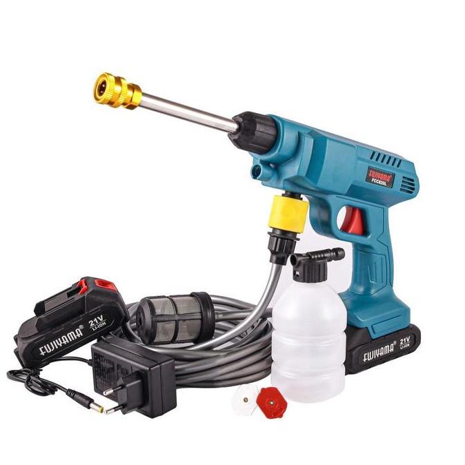FUJIYAMA Jet Cleaner Mesin Cuci STEAM Motor Mobil AC 2 Baterai JAPAN