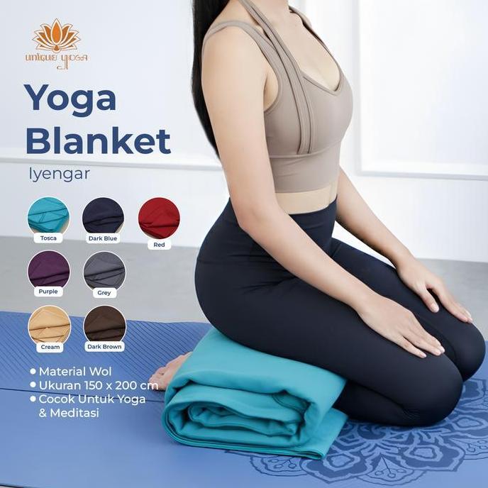 Iyengar Yoga Blanket / Blanket Senam Yoga / Selimut Olahraga Yoga Wool / Blanket Yoga Super Soft