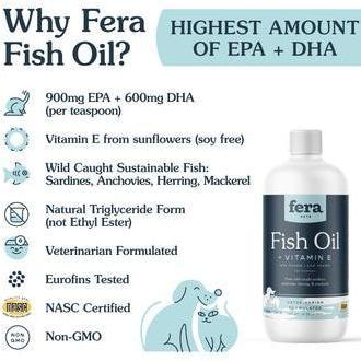 Fera Pet | Fish Oil (Minyak Ikan) Dog Supplement / Vitamin