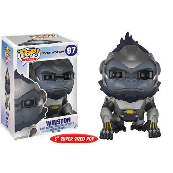 Funko Pop Games Overwatch - Winston 6" Super-Sized Pop #97