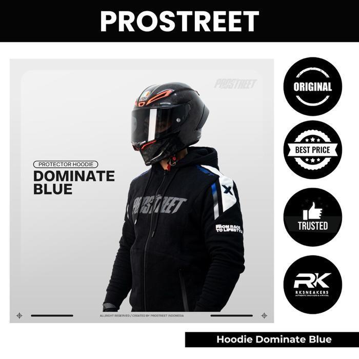 Hoodie Prostreet Dominate Blue (Full Protector) 100% Authentic Terlaris Best Quality 100% Original
