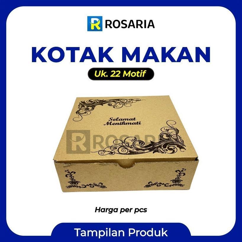 [ 10 Pcs ] Kotak Makan Uk 22 Motif Terpack Kemasan Makanan Foodgrade Stok