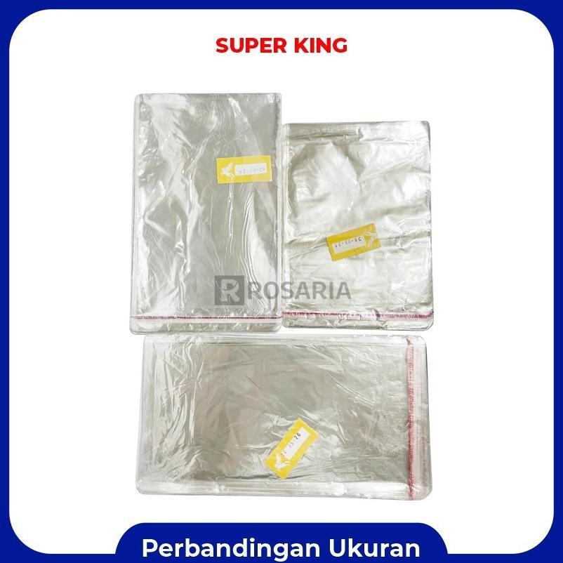Opp 20X35 Kantong Plastik Kemasan Bening Seal Lem Baju Kaos Baru