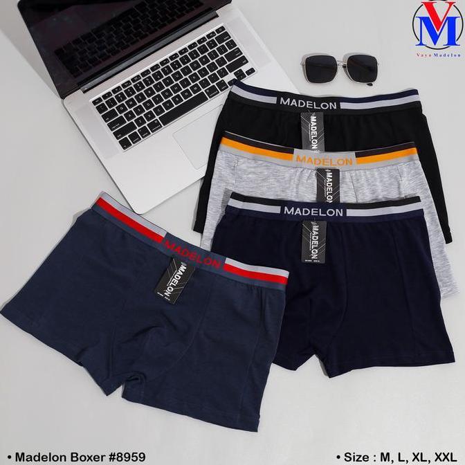 rismantor - Madelon Boxer 4Pcs Brief Seamless Pria Art 8959