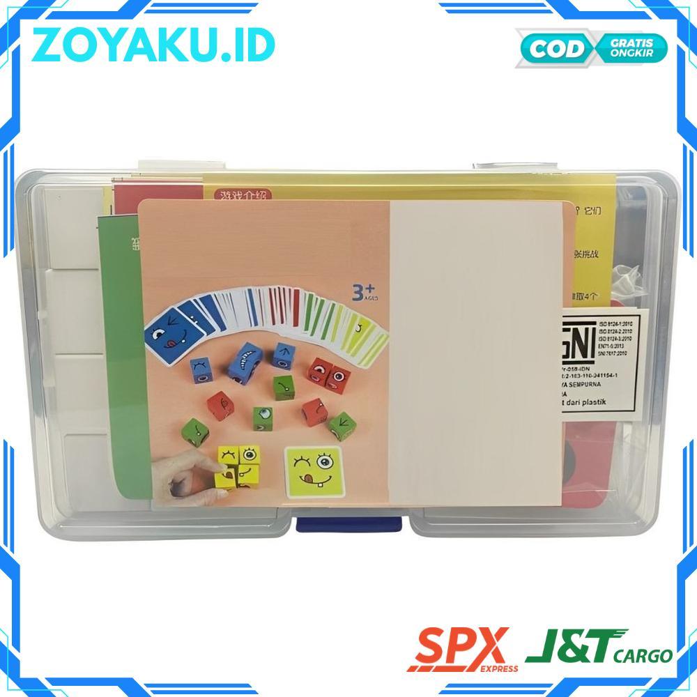 Mainan Dadu Ekspresi Interaktif Multipemain Tebak Ekspresi Wajah Dadu Tebak Bersama Teman - RO30-031