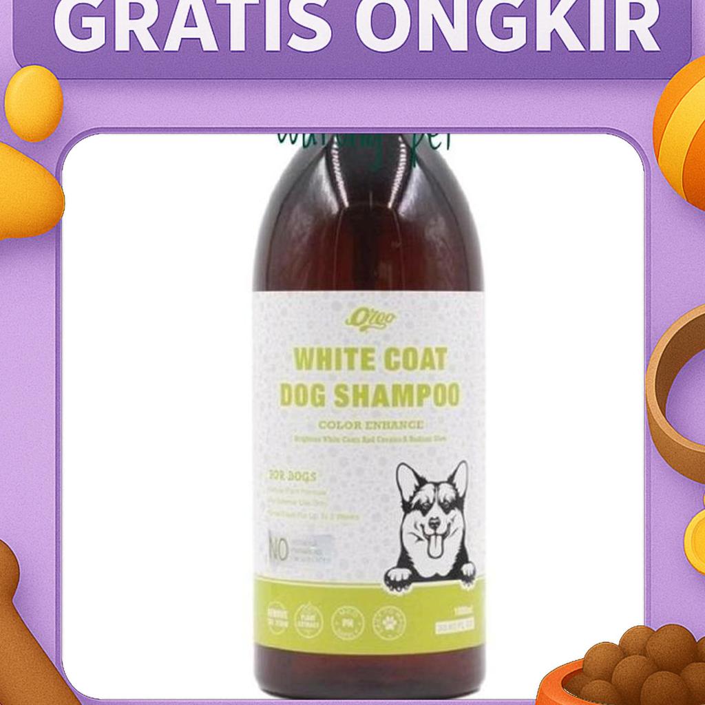 Orgo White Coat Dog Shampoo 1L - Shampoo Anjing Bulu Putih