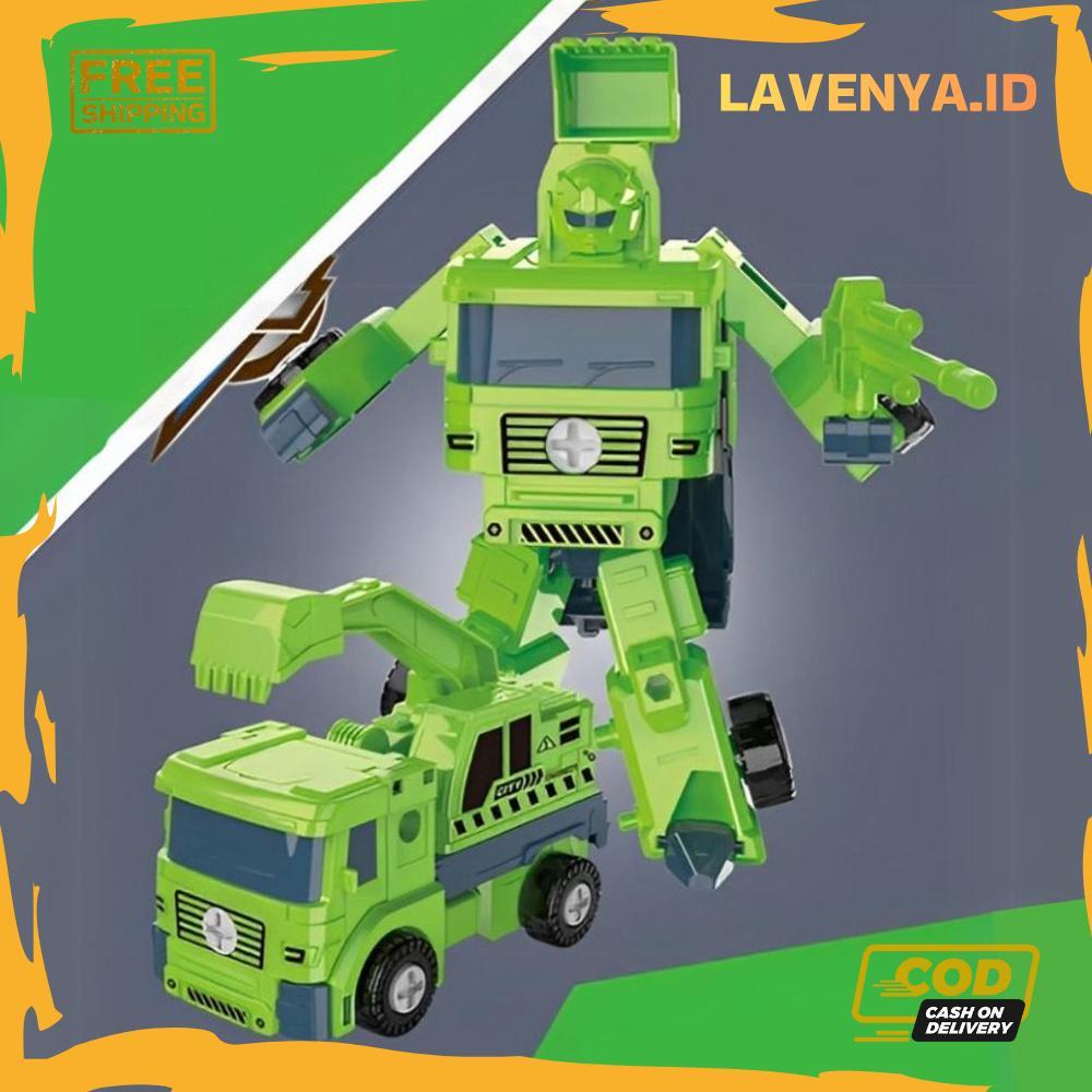 Mainan Robot Diy Kendaraan 3In1 Transformasi Anak Laki Laki Edukasi Kado Ulang Tahun
