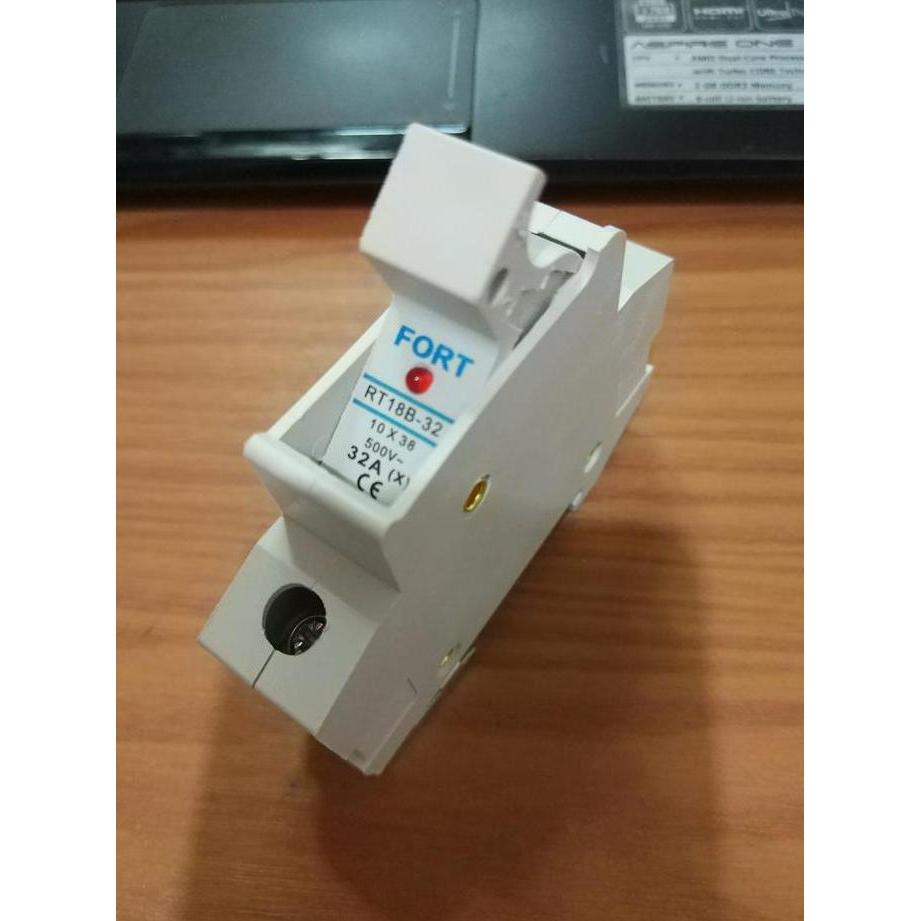 FUSE HOLDER WITH LAMP ATAU DIN REL MOUNTING FUSE HOLDER MODEL MCB