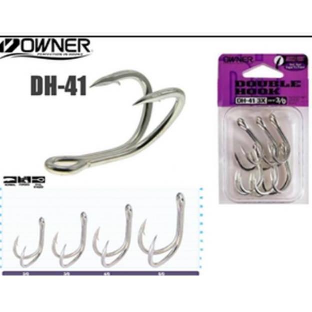Super Sale Double Hook Owner Dh-41 (3X Strong) (Color Silver)