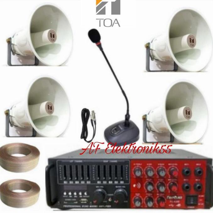 Paket Sound System Toa Outdoor 4 Unit Speaker Horn SMR