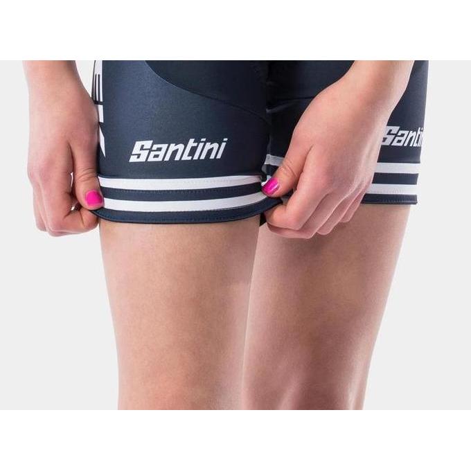 Santini Kid Cycling Bibshorts Team Trek Segafredo / Tfr Xc Trek Factory Racing Bibshort - Celana Sep