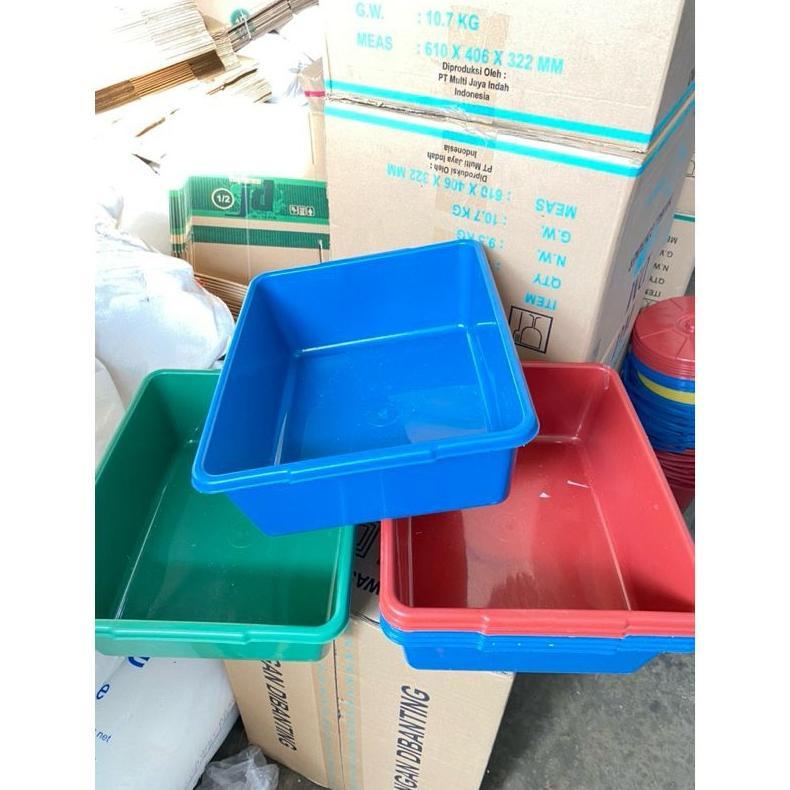 (20 PCS) Bak Persegi Panjang Super / BAK TAHU - Baskom / Ember Plastik / Bak Pasir Kucing / Bak Hidr