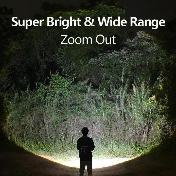 Promo Senter Smiling Shark Sd1023 Senter Led Camping Kemah Hook Gantungan Original