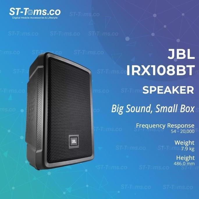 Terlaris Jbl Irx108Bt Irx108 Bt Irx 108 Bt 8" Portable Speaker Bluetooth