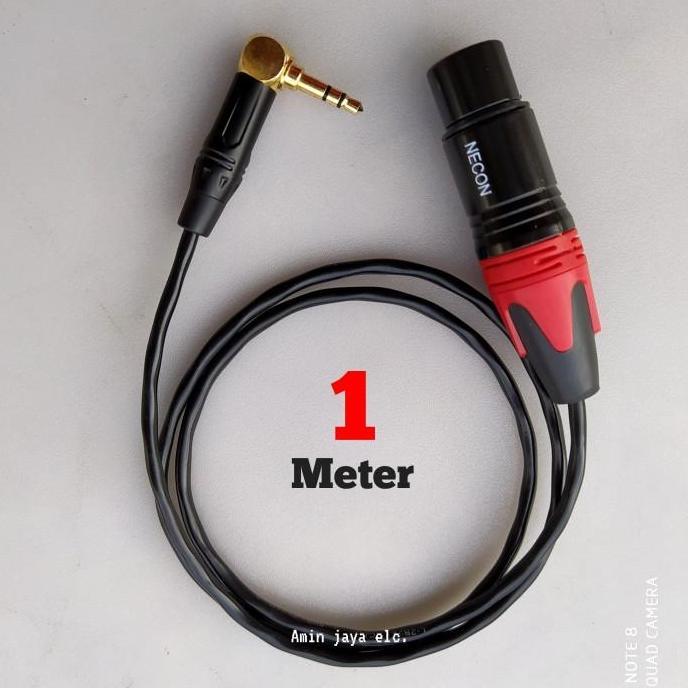 Jack xlr female to jack mini stereo 3,5 model L