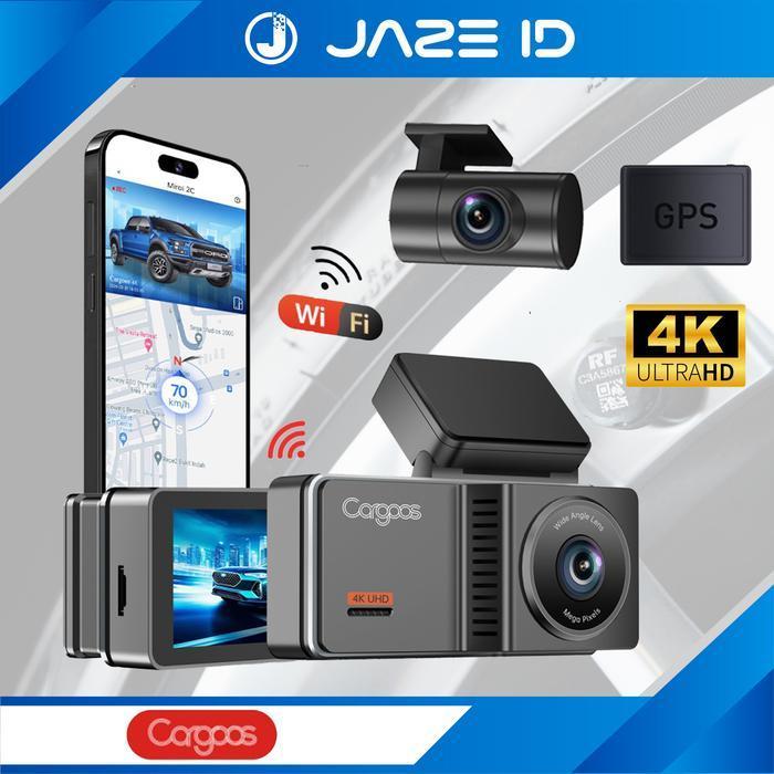 Cargoos Mirai 2C Dash Cam 4K Car Dvr Mobil Gps 2 Kamera Camera Wifi Gps Original Dan Terpercaya