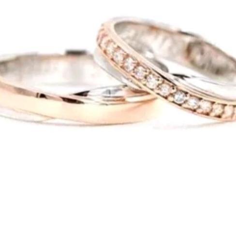 Cincin nikah emas palladium