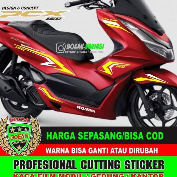 Promo Cutting Sticker PCX 160 MERAH PCX 160 NEW MERAH Diskon