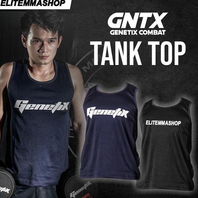 Genetix GNTX Tanktop Singlet Pria Sport Gym Fitness