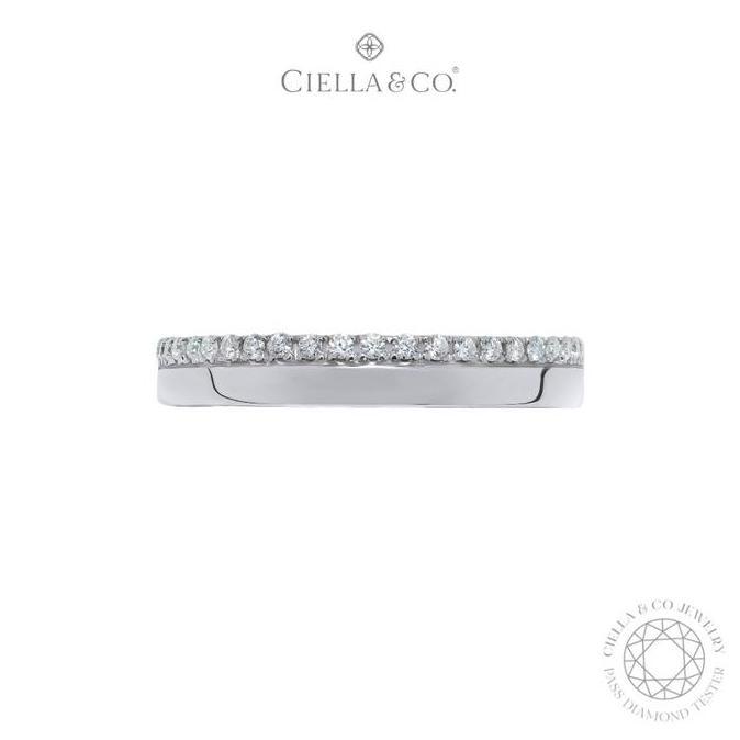 Ciella & Co - Pamela Wedding Band Ring Cincin Couple Moissanite