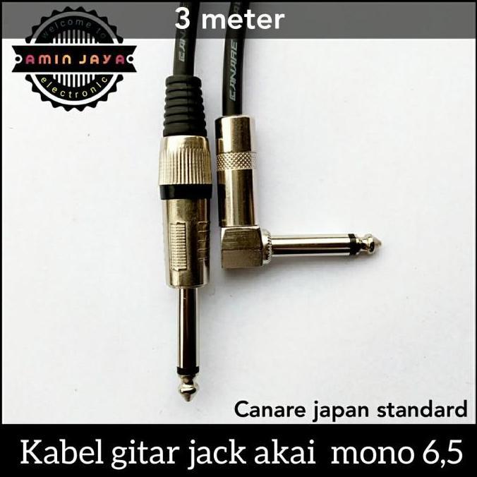 Kabel canare plus jack gitar 3 meter