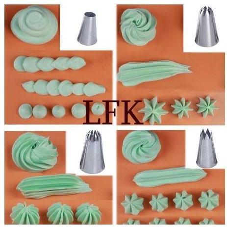 New- SPECIAL SPUIT 4PCS SET #9FT #356 #1E #1A NOZZLE BESAR JUMBO PIPING KUE