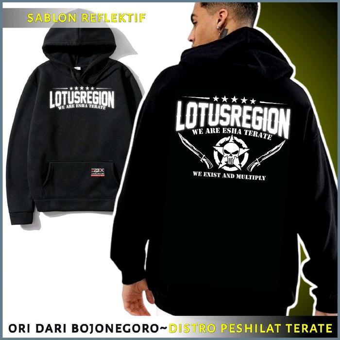 Jaket Hodie Psht Lotusregion Reflektif Viral Distro Nyaman Sablon Hoodie Termurah Best Quality 100% 
